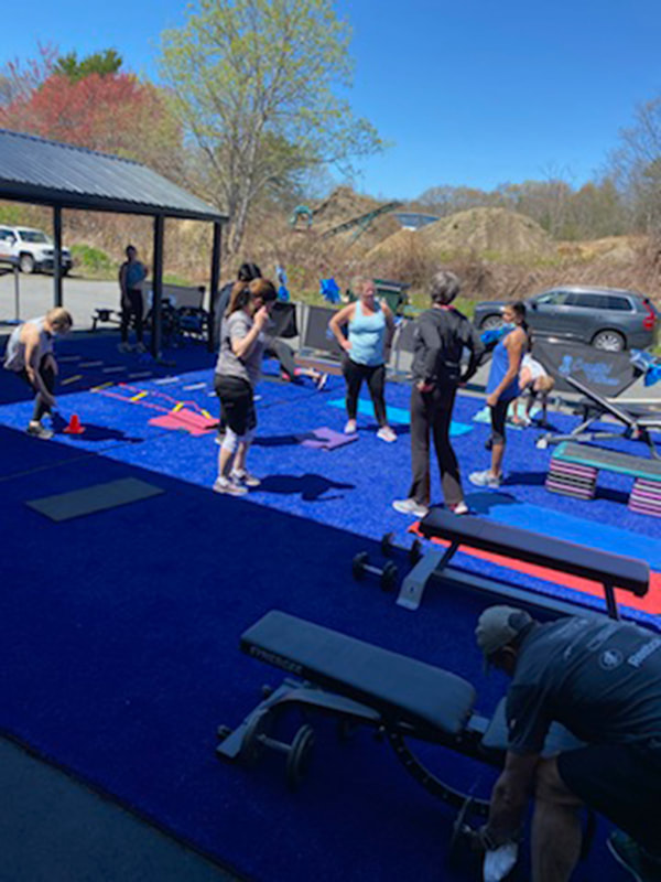 Outdoor gym at Capital Fitness, Carver, MA